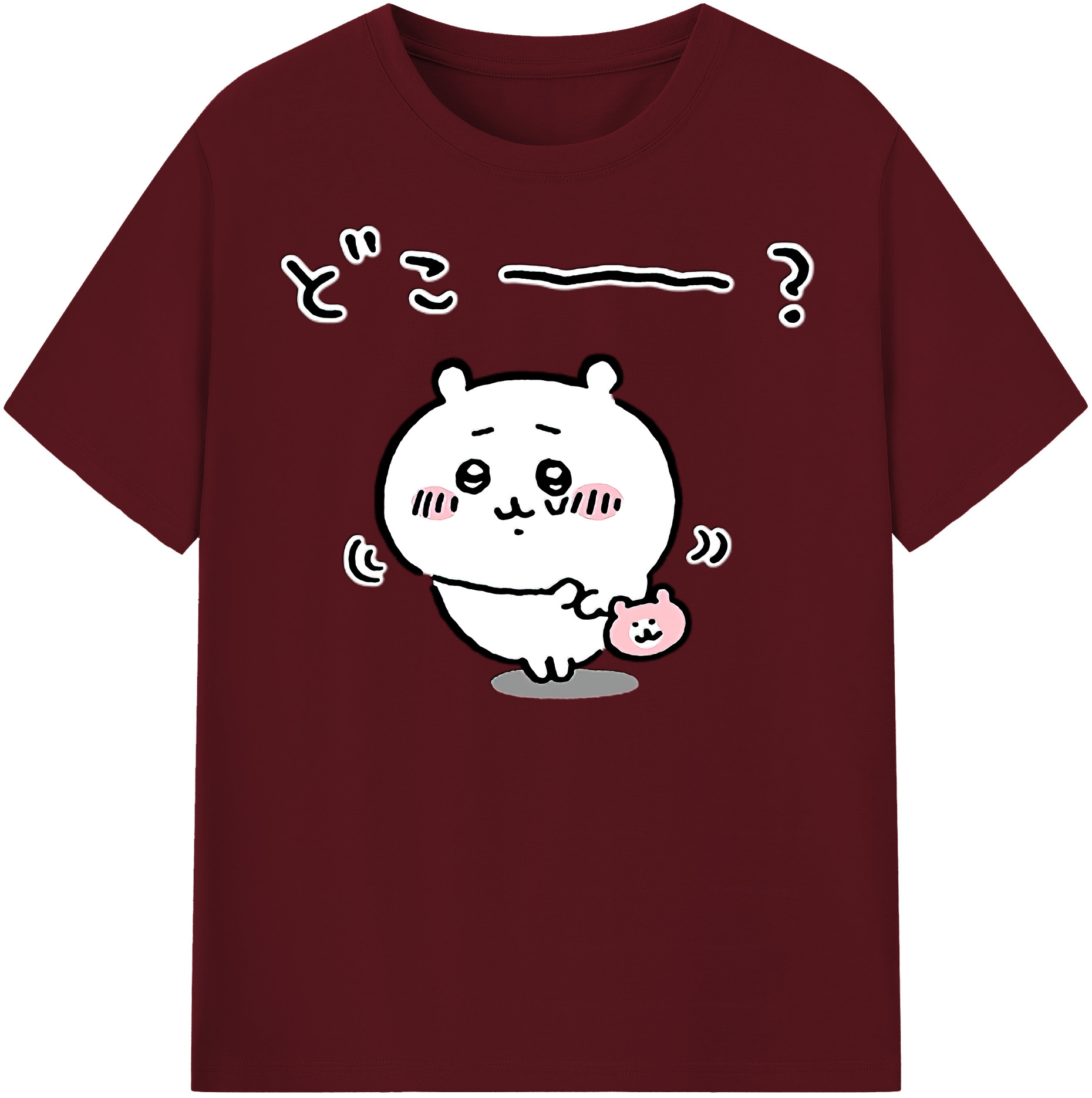 （画像用） ちいかわ ちいかわ Chii-kawa chiikawa 綿100％半袖Tシャツ（フロントプリント）
